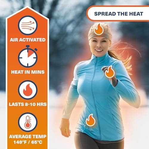 Bramble - Reusable Hand Warmers (10 Pairs, 20 Total) - Air Activated Pocket Warmers with Resealable Pouch - Warm in Minutes & Odour-Free - 8 Hours of Heat across multiple uses — view 3