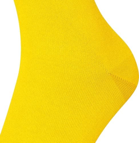 Mysocks Finest Cotton Dress Socks for Men Women - Super Soft Breathable Plain Yellow Crew Socks for Business Casual Looks Yellow 7-11 — view 2