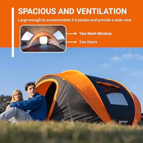EchoSmile 2/4/6 Person Easy Pop Up Tent, Instant Family Tents for Camping — view 6
