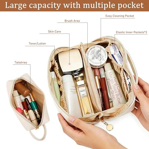 KKXIU Initial Makeup Bag for Women, Personalized Gifts for Women — view 5