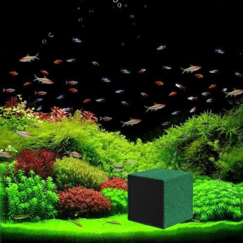 Water Cube Fish Tank Purifier, Activated Carbon Aquarium Filter Cube — view 3