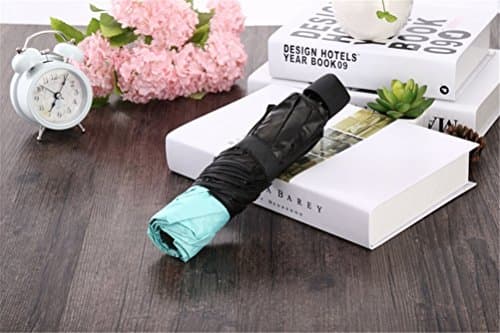 Maibar Sun Umbrella for Women UPF 50 UV Umbrella spf 50 Compact Lightweight Mini Umbrellas Flower (Z-Mint Green) — view 5