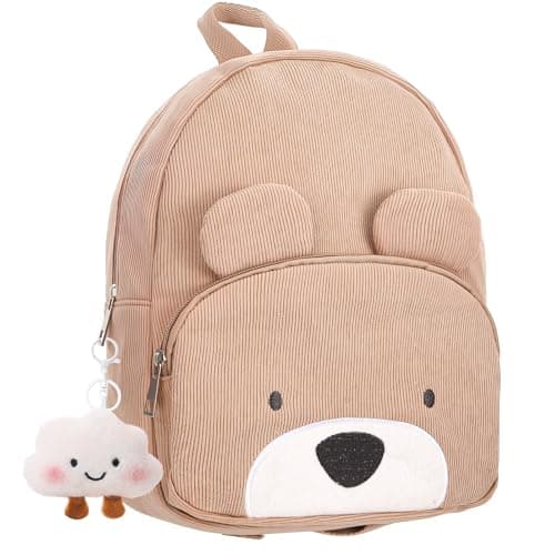 Girls Backpack Girls School Bag Kids Cute Backpack for Girl School, Khaki