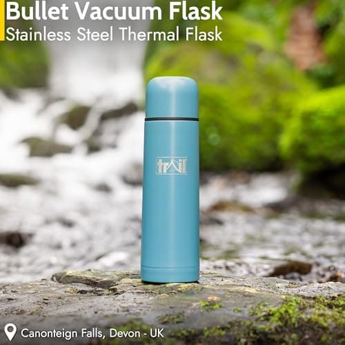 Trail Bullet Vacuum Flask, Camping & Travel, 500ml, Teal — view 2