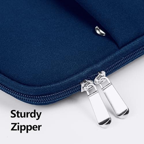 BAAGOAZ Laptop Case 14 Inch Protective Sleeve with Front Pocket, Navy Blue — view 5