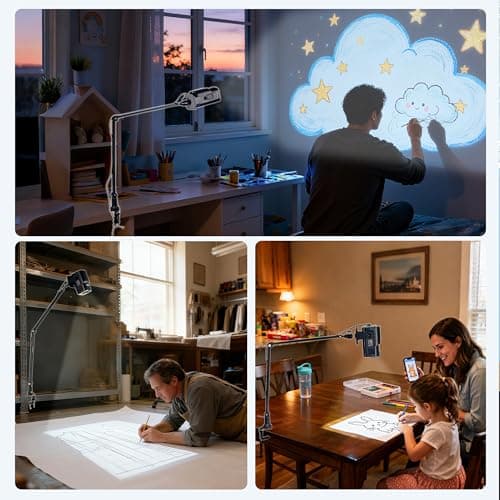 HI-REEKE Art Projector for Tracing, Smart Sketcher Drawing Projector Image on Wall and Canvas for Artists1 — view 5