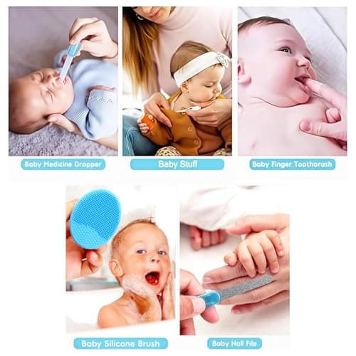 Baby Healthcare and Grooming Kit, Portable Baby Safety Care Set, Baby Essentials kit for Newborn (Blue 20 in 1) — view 4