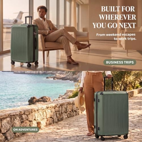 LUGG Sky Rover 32 Inch Suitcase Hard Shell Luggage, Strong & Lightweight with Secure TSA Lock, Smooth 360° Wheels, Internal Pockets, Airline Approved (86x58x31cm) – 5 Year Warranty — view 5