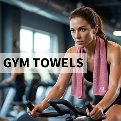 Sukeen 4 Pack Cooling Towel (40''x12'') Sweat，Quick-Drying Neck Cooling Wraps，Soft & Breathable Chilly Sports Towel Yoga，Sport，Running，Cooking，Macaron Pink/Macaron Blue/Lavender/Mint Green，4pcs — view 6