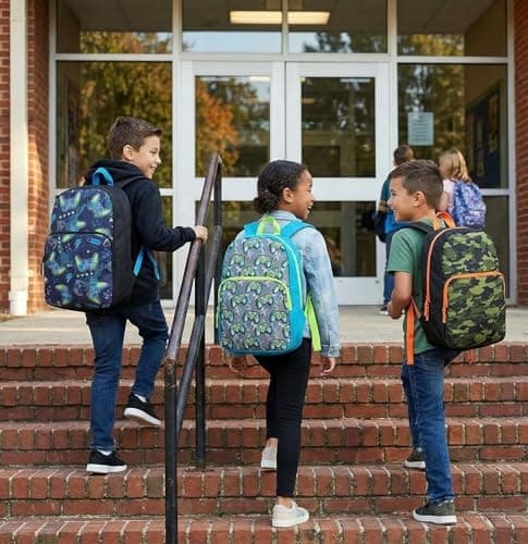 Trail maker Fun School Backpack for Elementary Middle School Girls and Boys | 17 Inch Printed Backpacks for School Kids, Travel (Camouflage) — view 6