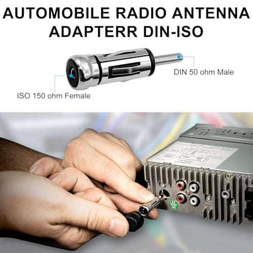 Hoembpn Car Radio ISO Adapter Cable 16 Pin ISO Wiring Harness Connector Adaptor Car Stereo Radio Loom Universal+DIN Plug Power Audio Antenna Adapter Kit Compatible with Audi/BMW/VW — view 2