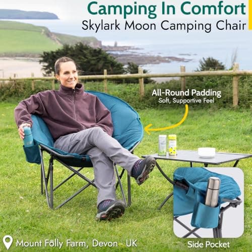 Trail Skylark Moon Camping Chair, Teal — view 4