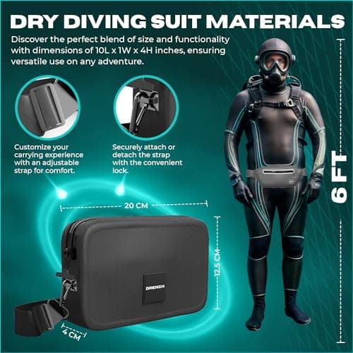 Drench Waterproof Phone Pouch Crossbody Bag | IPX8 Floating Waterproof Phone Case with Adjustable Strap | Dry Bag for Swimming, Snorkelling, Kayaking, Beach, Travel & Holiday Essentials — view 5