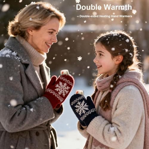 COTOP Hand Warmers Rechargeable 2 packs with Charging Case, Gifts for Men Women,14000mAh Up to 36 hours Reusable Electric Hand Heater, Quick Charge Portable Warmers for Outdoors, Camping, Inky-Yellow — view 2