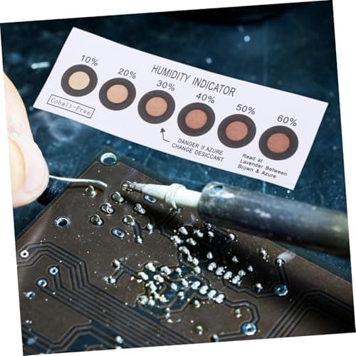 SKISUNO 10-Pack Humidity Indicator Cards Blue to Pink Color Change Moisture Measuring Tool Reusable Humidity Recorder for Home Office and Travel — view 5