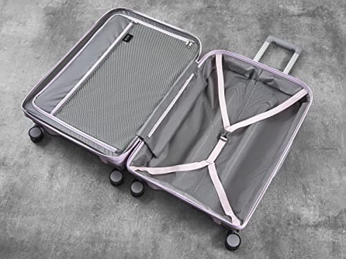 Rock Tulum Small 36/45L Expandable Hard Shell Suitcase - Lilac — view 6