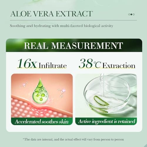Aloe Vera Skin Care Set Aloe Vera Travel 3-Piece Set Facial Cleanser Aloe Vera Gel Face Toner Soothing Moisturising Facial Travel Size Skincare — view 4