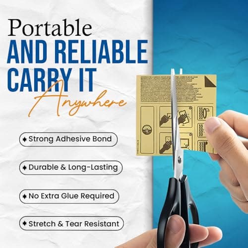 Bestway 10 Pack Waterproof Inflatables Repair Patch Kit – 2.5 x 2.5in - Heavy Duty Underwater Swimming Pool & Air Mattress Patch Repair Kit for Floats, Tubes, Bounce Houses & Inflatable Toys — view 3