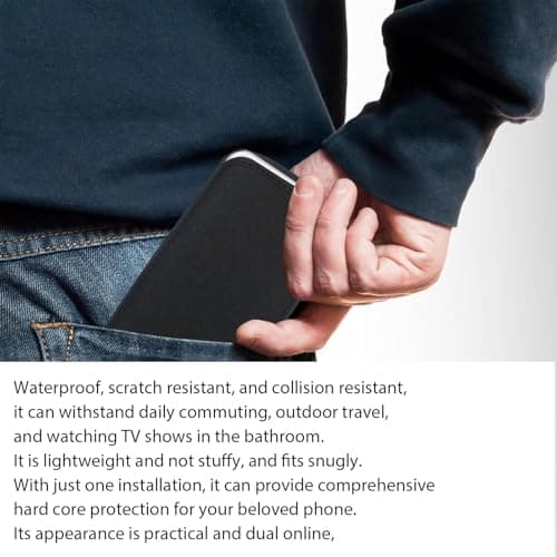 Universal Neoprene Phone Pouch,Shockproof & Scratch-Resistant Mobile Phone Sleeve for iPhone 17/16/15/14,Samsung Galaxy S26/S25/S24/S23 Ultra & Most Smartphones up to 6.7" black — view 3