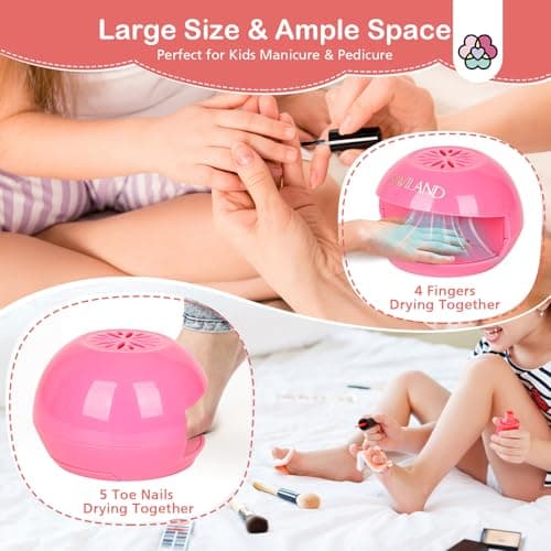 SAVILAND Portable Air Nail Dryer: Safe Nail Fan Dryer for Regular Polish — view 6