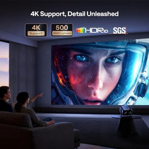 Aurzen BOOM mini Google TV Smart Projector with WiFi and Bluetooth — view 3