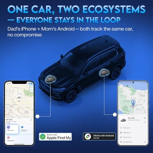 idoove Car Tracker No Subscription No Monthly Fee 2 Pack, Magnetic GPS Tracker for Vehicles Hidden, Android iOS Dual System Find My Find Hub, Vehicle Tracker, AirTag Alternative Android — view 5