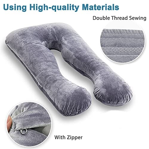 AS AWESLING U Shaped Velvet Pillowcase — view 4