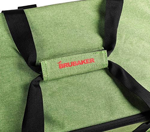 BRUBAKER Super Performance Ski Boot Bag Helmet Bag Backpack with Shoe Compartment - Green Black — view 6
