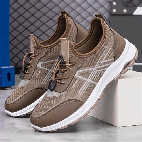 Campus Men's Sports Shoes, Jogging Shoes with Screw Lock Trainers, brown, 7 — view 2