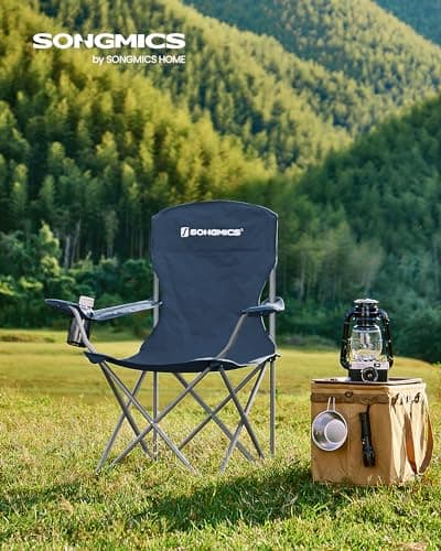 SONGMICS Set of 2 Folding Camping Chairs, Max. Load Capacity 150 kg — view 2