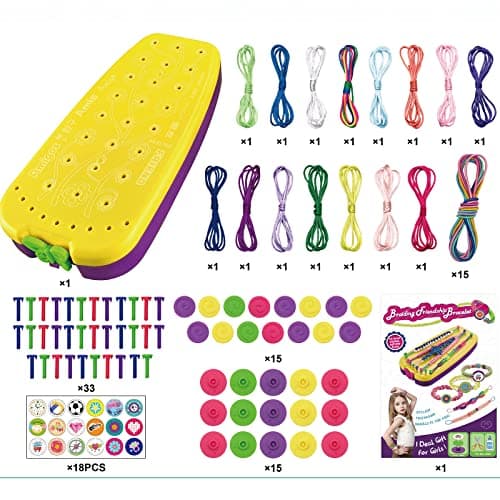 Friendship Bracelet Making Kit, Arts and Crafts Toys Kids DIY Creative String Bracelet, Craft Kits for Girl Boy Age 6 7 8 9 10 11 12 Year Old, Christmas Birthday Party Gifts Travel Activity Set — view 3