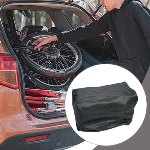 Ronyme Folding Bike Storage Box Bike Transport Case Professional Portable Riding Container Hiking Zipper Folding Organizer, S — view 3