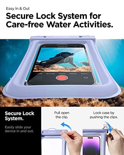 Spigen [2 PACK Floating Waterproof Floating Phone Case Up to 8.2" — view 6