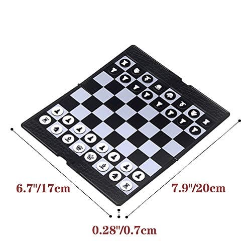 KOKOSUN Chess Wallet Set (7.9-Inch)-Mini Board Games, Magnetic Travel Foldable Chess Board, Educational Toys/Gift for Kids and Adults — view 5