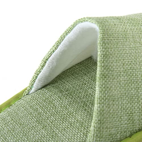 LinRim Disposable Slippers Guest Slippers - Terry Slippers for Travel, Spa, Sauna and Home - Non-Slip Sole - One Size Open Hotel Slippers for Spa, Party, Guest, Hotel and Travel, 05 Green, One Size — view 6