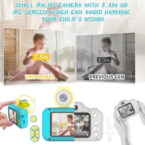 ARNSSIEN Kids Camera with Video,180° Flip Lens, 2.4" Selfie Camera for Kids — view 3