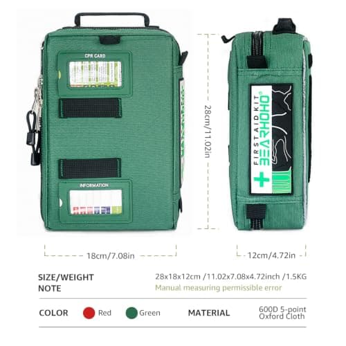255PCs Pro First Aid Kit Emergency Survival Trauma Kit Medical Kit with Labeled Compartments for Boat Car Truck Camping Hiking Travel & Backpacking — view 6