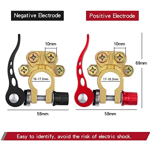 JatilEr 2 Pcs Quick Release Battery Terminal Connectors, 4 Way 12V/24V/60V — view 5