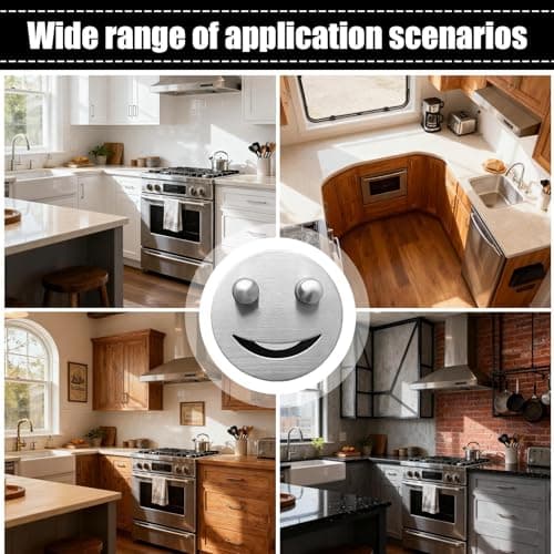 Sponge Holder for Kitchen Sink- 7.6x2cm Stainless Steel smileyy Face Dish Sponge Holder | Stainless Steel Organizer with Suction Cup | Kitchen Storage Accessories for Cleaning Cloths Scouring — view 4