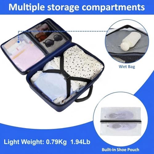Taygeer Ryanair Cabin Bags 40x30x20 Underseat, Travel Backpack Cabin Size — view 5