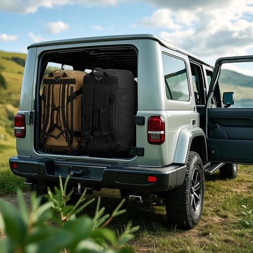 TUGUAN 100L Extra Large Duffle Bag for Travel Heavy Duty Duffel Holdall Backpack with Back Straps 30'' XL Big Weekend Overnight Bag for Camping Gym Sports Equipment Gear for Men Women, Black — view 2