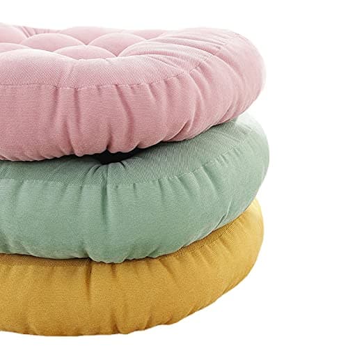 Cushs 22" Round Chair Pads, Soft Thick Floor Pillows for Indoor/Outdoor Use, 5-Pack t Cushs for Office Chairs & Hardwood Floors — view 2