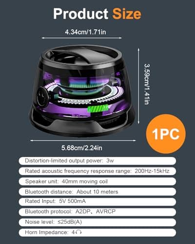 Magnetic Bluetooth Speaker G200, Rechargeable, Portable, 5.3 Bluetooths — view 2