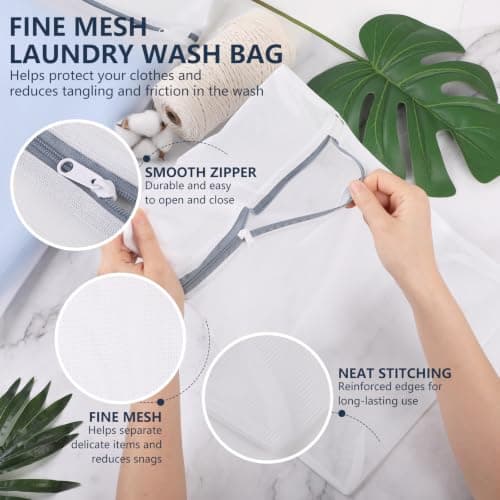 Bighan 6 PCS Mesh Laundry Wash Bag, 60x50cm/50x40cm/ 30x40cm — view 5