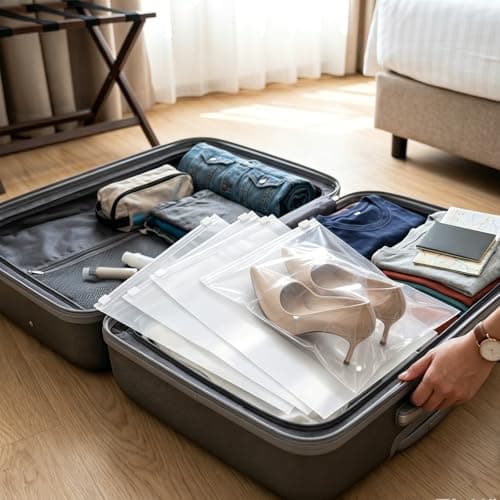Shensuii Zip Lock Bags for Storage, 10Pcs White 30 X 40cm — view 6