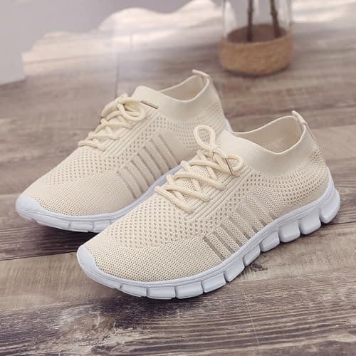Women's Trainers Orthopedic Sneakers Barefoot Shoes Breathable Soft Sole Womens Walking Slip on Shoes Gym Tennis Lightweight Breathable Slipper Minimalist Zero Drop Trainers Ladies Yoga Sneakers — view 5