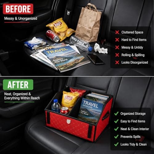 plastific Car Boot Organiser Multi Compartment Trunk Tidy Bag — view 6