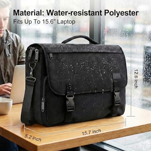 MATEIN Messenger Bags for Men, 15.6 Inch Laptop Satchel Bag — view 2