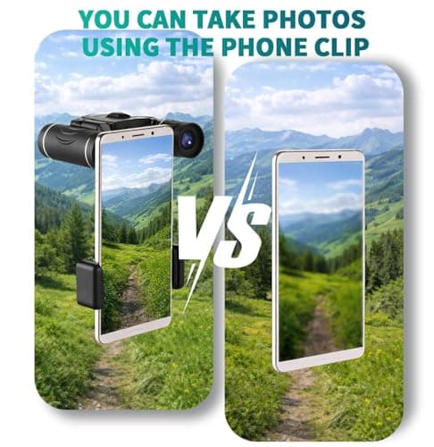 200x25 Compact Binoculars for Kids and Adults with Smartphone Adapter — view 3