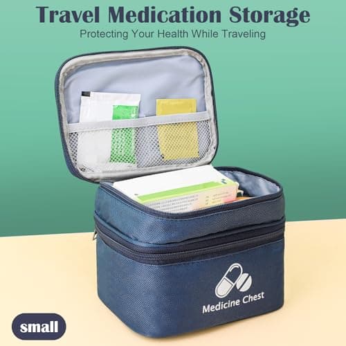 Meng Jiaran 2 Pack Blue Empty First Aid Kit Bags — view 5